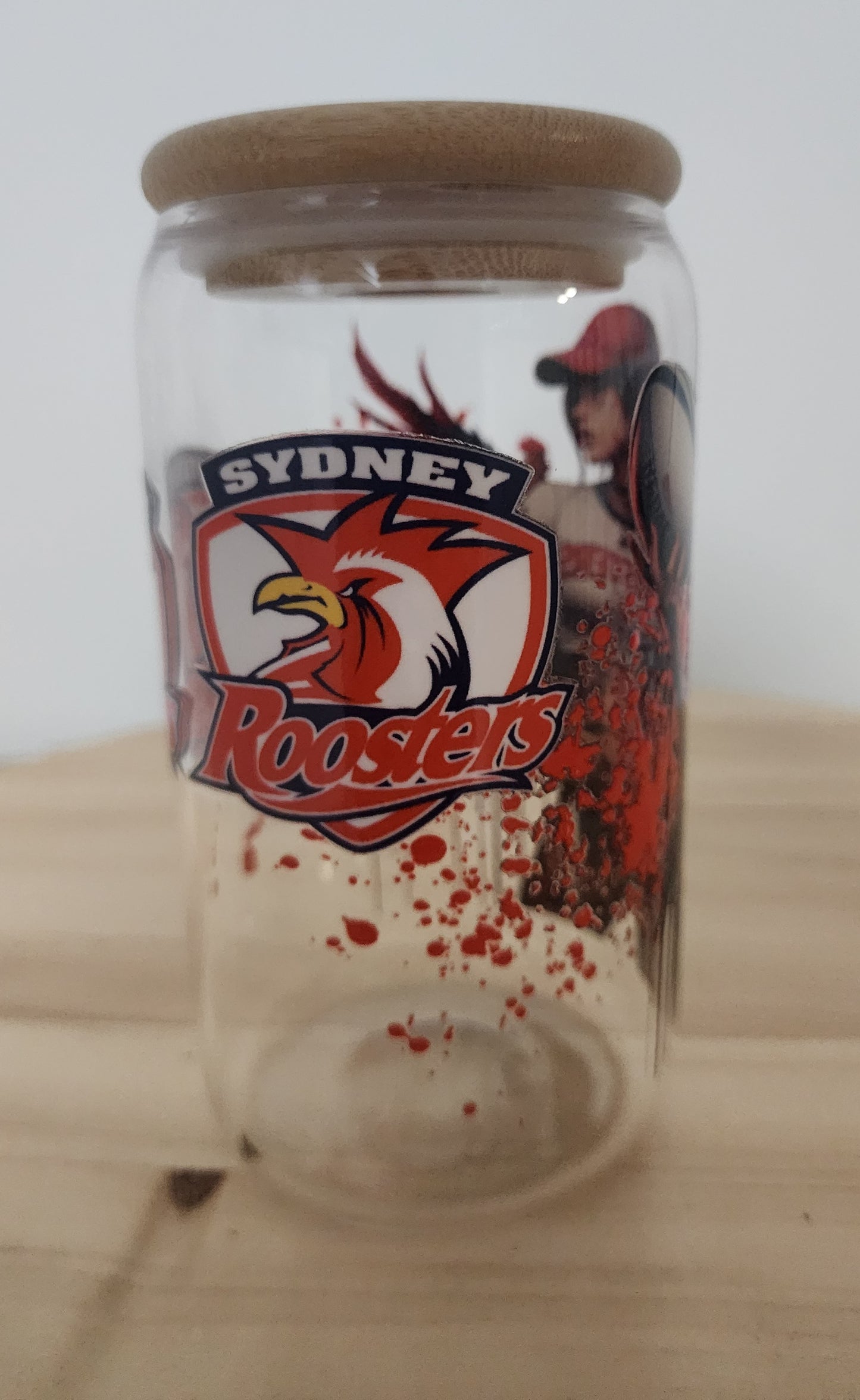 Roosters Tattooed - Glass