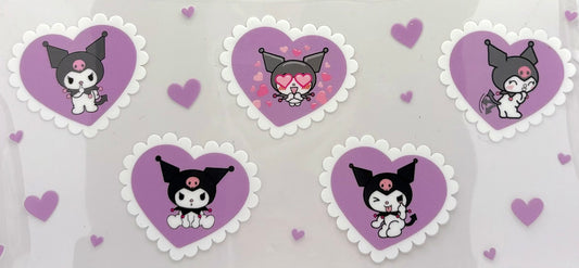 Purple Kuromi Hearts