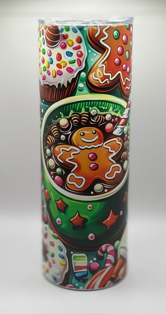 Gingerbread 20 oz tumbler